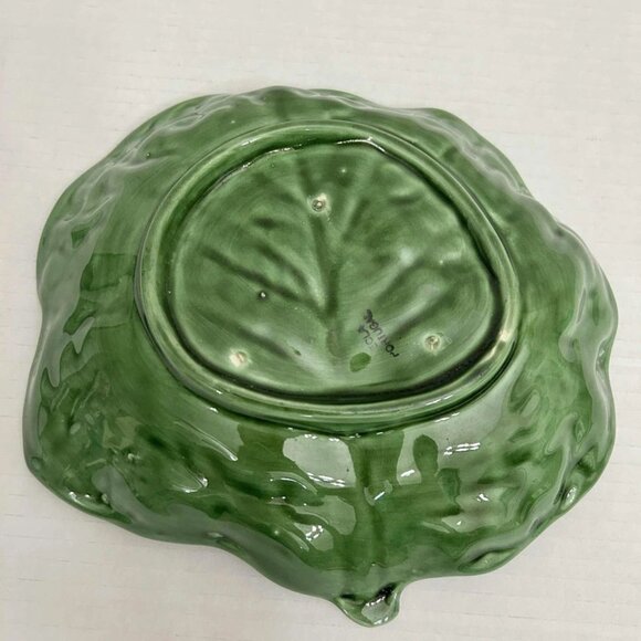 Bordallo Pinheiro Canbage 8” Plate * Chipped - Picture 4 of 6